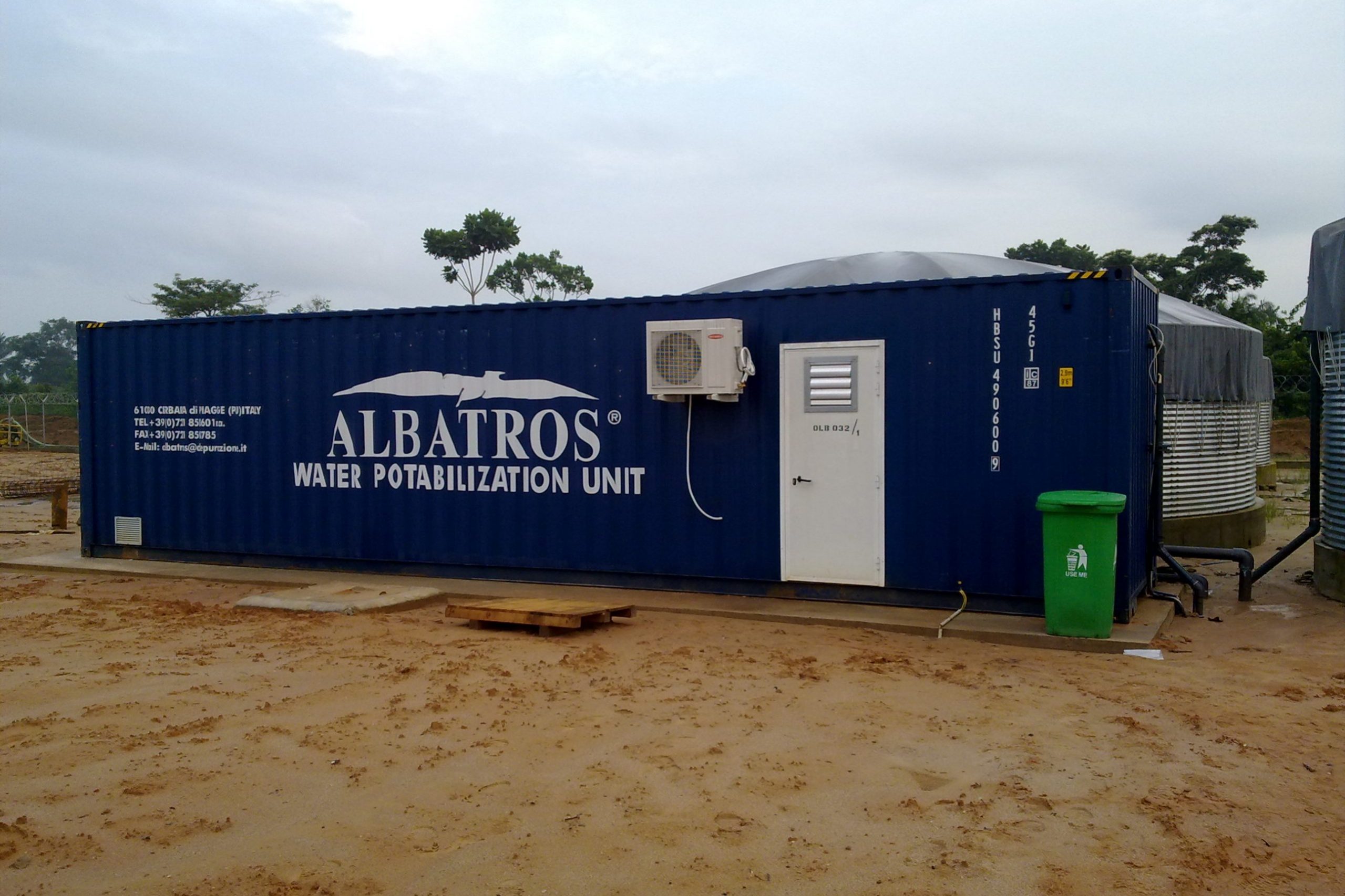 Impianto mobile potabilizzazione